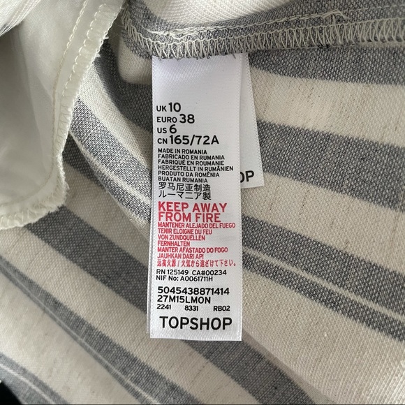 Topshop Stripe Skirt - Picture 5 of 8